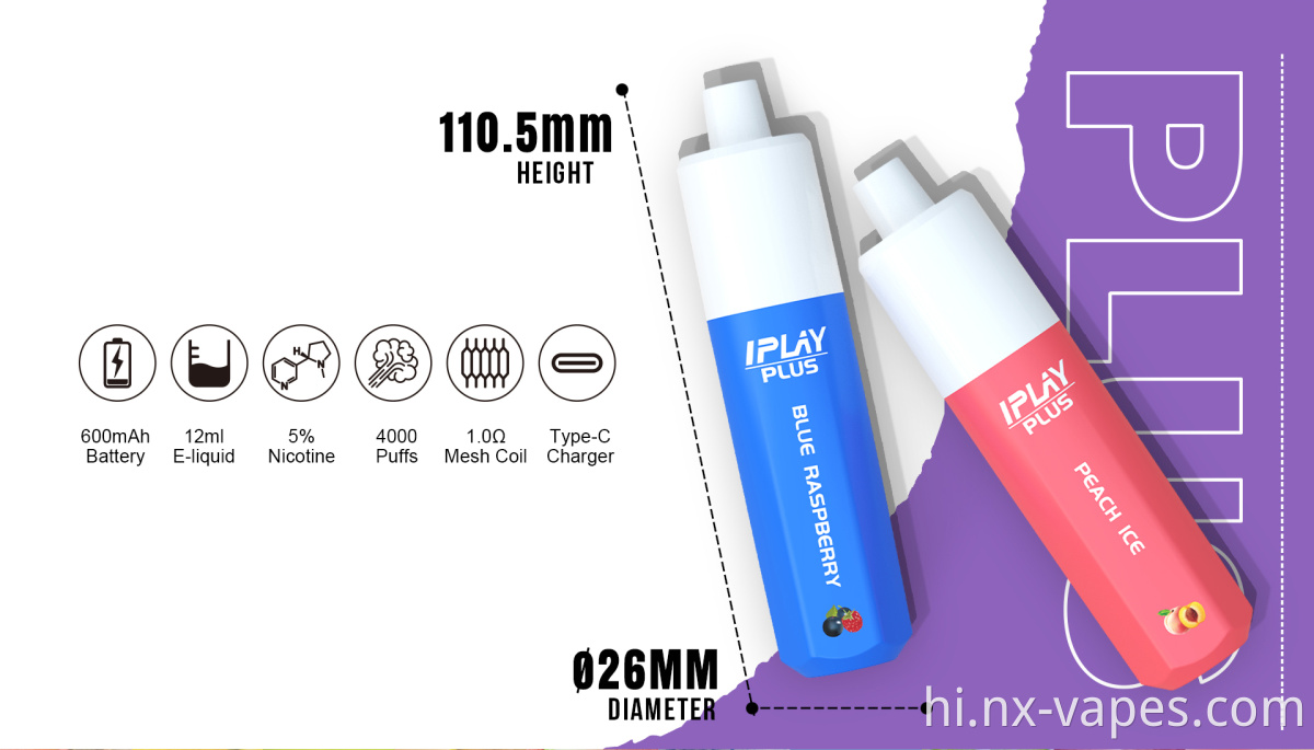 IPLAY PLUS 4000 Puffs (3)